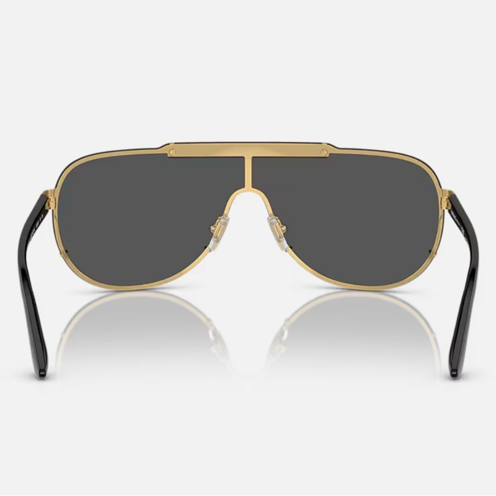Versace Black and Gold Sunglasses - VE2140 - Aviator Style - Picture 4 of 8